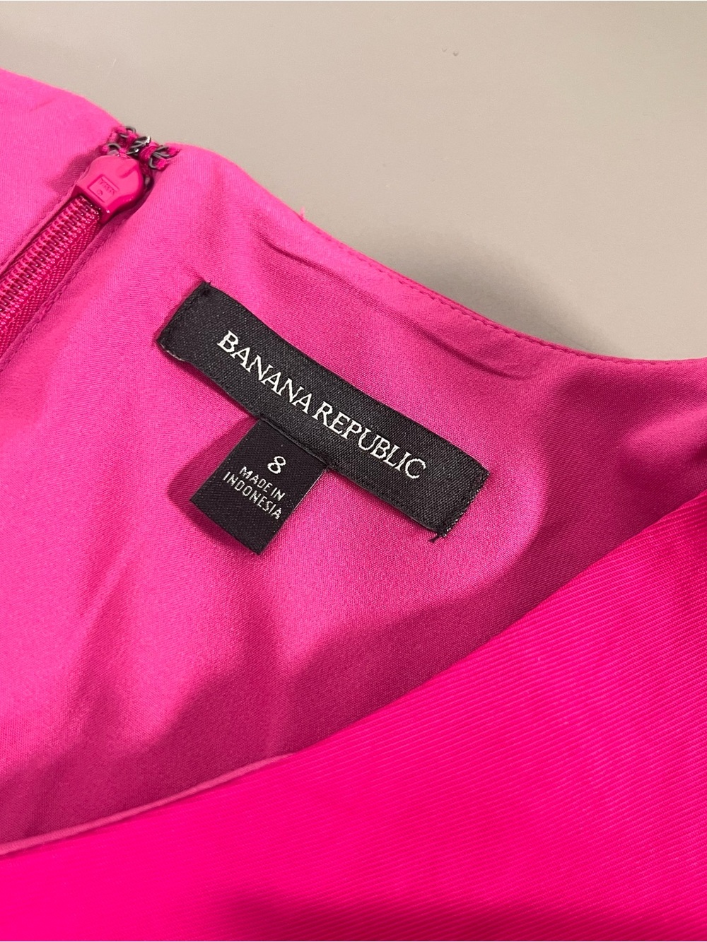 Banana republic Pink Dress Flutter Sleeve Women’s Size 8 - Picture 6 of 10